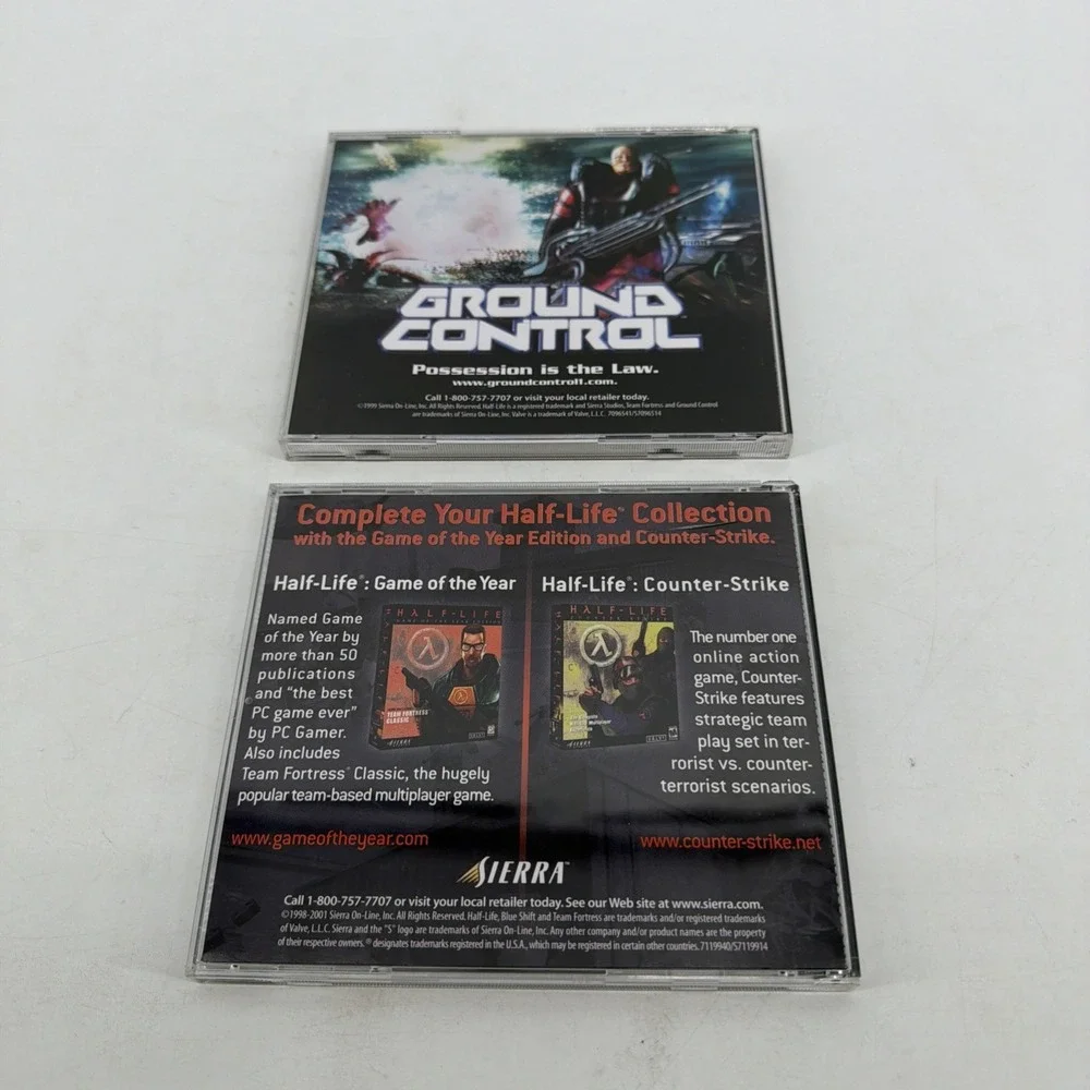 Half-Life Adrenaline Pack Blue Shift PC CD-ROM 2 Disc Set Lot